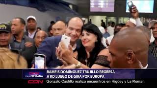 Ramfis Domínguez Trujillo regresa a RD luego de gira por Europa