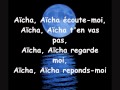 Cheb Khaled - Aicha. Paroles (lyrics)