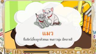 สื่อการเรียนรู้ วิชาภาษาไทย ชั้น ป.1  เรื่อง  แมว เอ๋ย แมว เหมียว