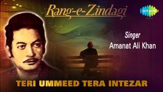 Teri Ummeed Tera Intezar | Ghazal Song | Amanat Ali Khan