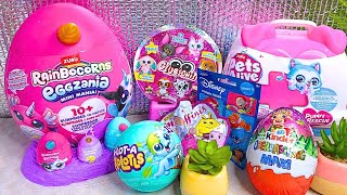 🎁 UNBOXING RAINBOCORNS EGGZANIA 🐱 I ZURU AXOLOTL I PETS ALIVE RESCUE PUPPY  I KINDER SURPRISE EGG🍫