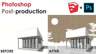 TUTORIAL COLLAGE ARSITEKTUR RENDER STYLE MENGGUNAKAN PHOTOSHOP