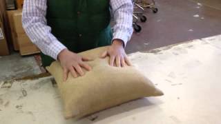 Nusso com-burlap cushion cover and  pillow inserts