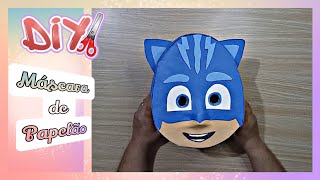 DIY: MÁSCARA DO MENINO GATO DE PAPELÃO E EVA | Inventa Ação