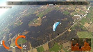 108km Flachland Streckenflug bis über den Rhein (Part1)