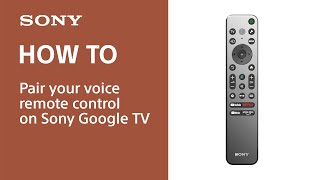 How to pair your Sony voice remote control