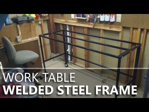 Making a welded & bolted steel table frame Making a welded & bolted steel table frame