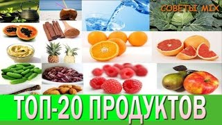 Топ 20 продуктов с минимальной калорийностью