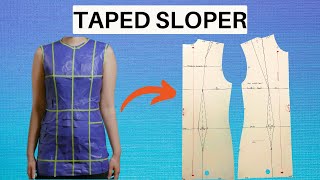 How to Make a Torso Sloper (easy with tape!) | Sew with Sally