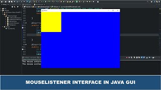 Java GUI Tutorial #31 - MouseListener Interface in Java GUI Explained in Less Than 12 Minutes