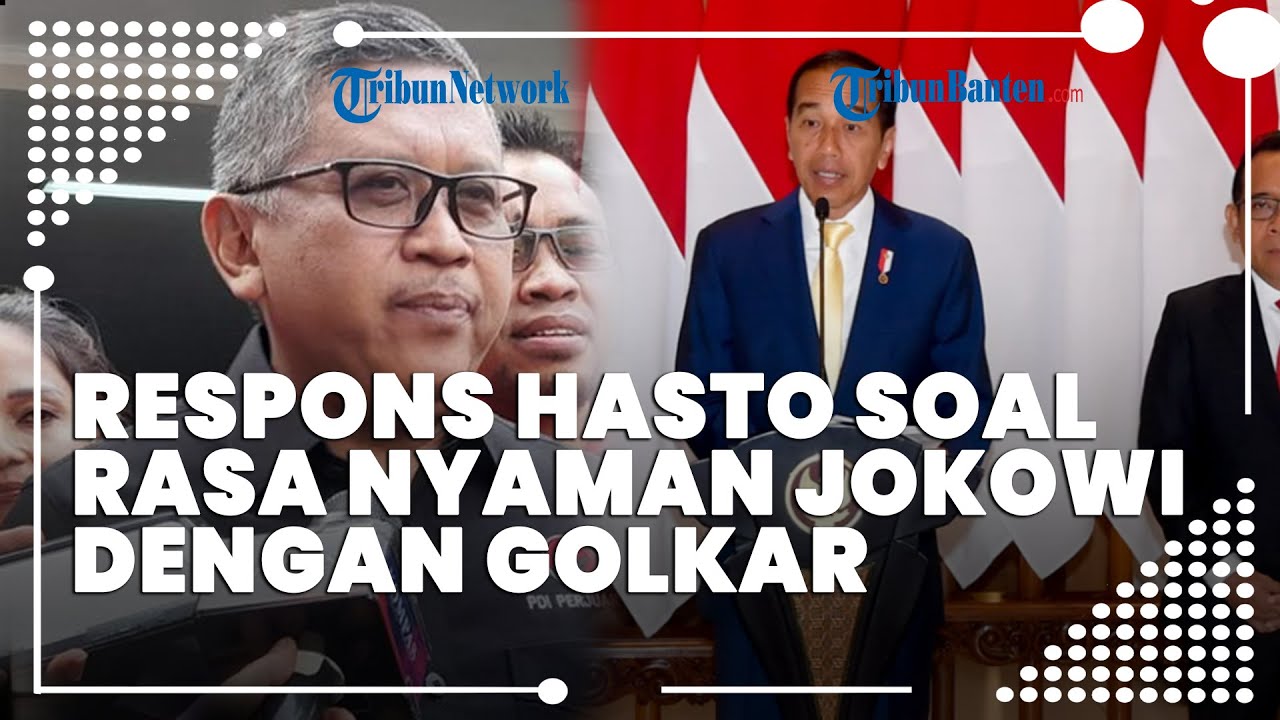 Kata Hasto Soal Dasi Kuning Dan Rasa Nyaman Jokowi Dengan Golkar: Itu ...