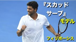 【テニス】『スカッドサーブ』のモデル！！高速サーバー、マーク・フィリポーシス【サーブ】tennis big serve