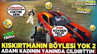 KIŞKIRTMANIN BÖYLESİ YOK 2 ADAMI KADININ YANINDA ÇILDIRTTIM!! 🤣 | PUBG MOBILE