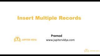 16.5 Insert Multiple Records | Database SQLite | Learn Python Programming Step by Step Tutorial
