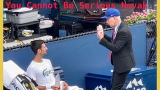 Novak Djokovic and John McEnroe’s animated conversation  #USOpen2021