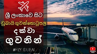 Colombo To Dubai Airport - කටුනායක සිට ඩුබායි ගුවන් තොටුපල දක්වා ගුවනින්