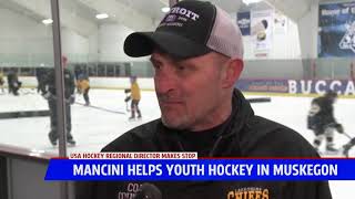 Bob Mancini stops in Muskegon