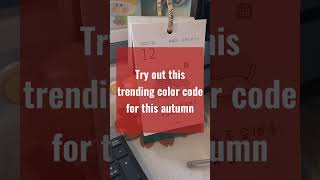 Try out this Trending color code for this autumn #trending #fall #aesthetic