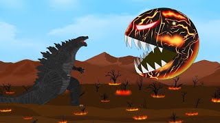 EVOLUTION of GODZILLA EARTH vs PAC-MAN: Size Comparison | Godzilla Movie