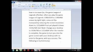 ( how ) to increase fps league of legend. latest ( WTF ) (lol)