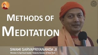 Practical Methods of Meditation | Swami Sarvapriyananda