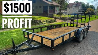 Buying, Fixing, Flipping 16ft Landscape Trailer