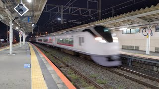 常磐線特急E657系 龍ケ崎市駅通過シーン