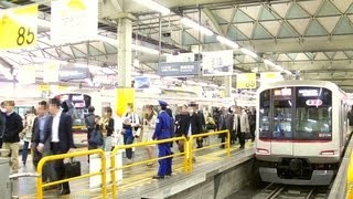 出発警笛付！【2013/3/15渋谷地上ホーム終了】東急東横線 渋谷～中目黒間 新旧前面展望