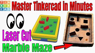 Make a Tinkercad Cardboard Marble Maze Design to Laser Cut in Minutes