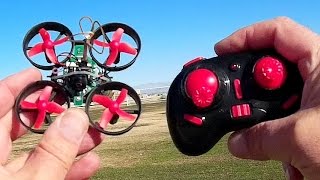 Eachine E010C World's Cheapest 5.8 Ghz Micro FPV Drone Flight Test Review