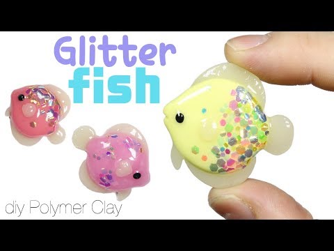 How to DIY Glitter Scale Fish Polymer Clay Tutorial How to DIY Glitter Scale Fish Polymer Clay Tutorial