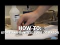 How to Store and Sanitize your Vintage DE Gillette Safety or Schick Razor