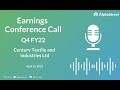 Century Textile and Industries Ltd Q4 FY22 Earnings Concall