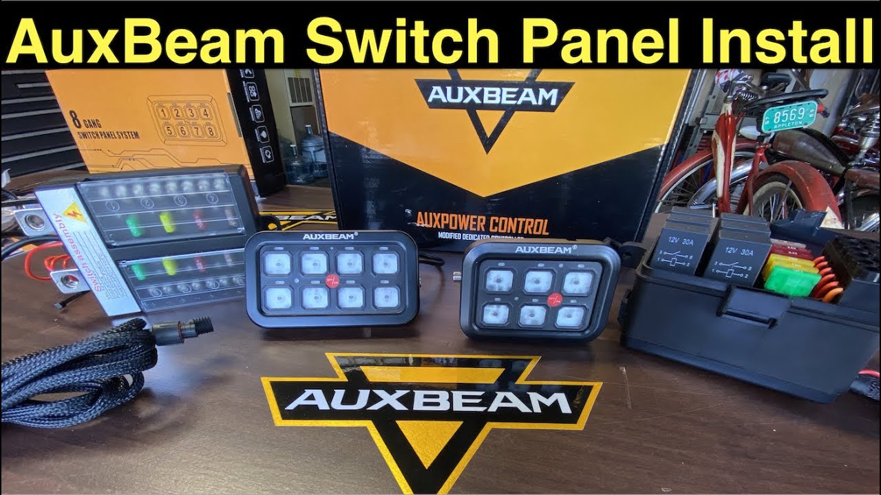 How To Install An Auxbeam 6 Or 8 Gang Switch Panel Youtube