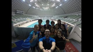 When coach kohei focused on swim race, his dream came true!