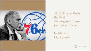 3 Tips to Write the Best Investigative Sports Journalism Piece