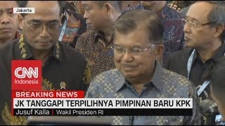 JK Tanggapi Terpilihnya Pimpinan Baru KPK