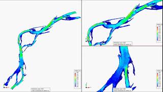 Flood process in a braided river [#Iber model]