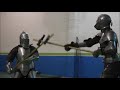 duel with poleaxe in armor