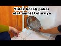 Ambil telur disut pakai talenan bulat