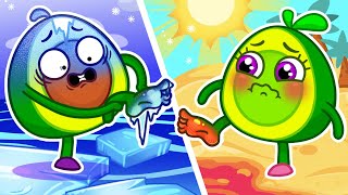 Avocado Baby Take a Bath 🛁🧼 Hot vs Cold 🤩 || Best Cartoons by Pit & Penny Stories 🥑✨
