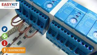 Zelf je Eltako relais voorbekabelen in je zekeringskast. Zelfbouw elektriciteit met Easykit.