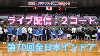 【ライブ配信：２コート】2025年 第70回 全日本インドア ソフトテニス選手権大会