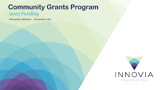 2023 Community Grants Program Informational Session