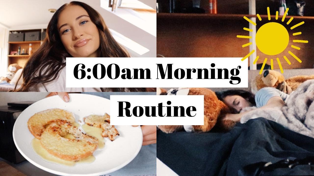 6AM Morning Routine | Productive Habits & Keeping It Real - YouTube