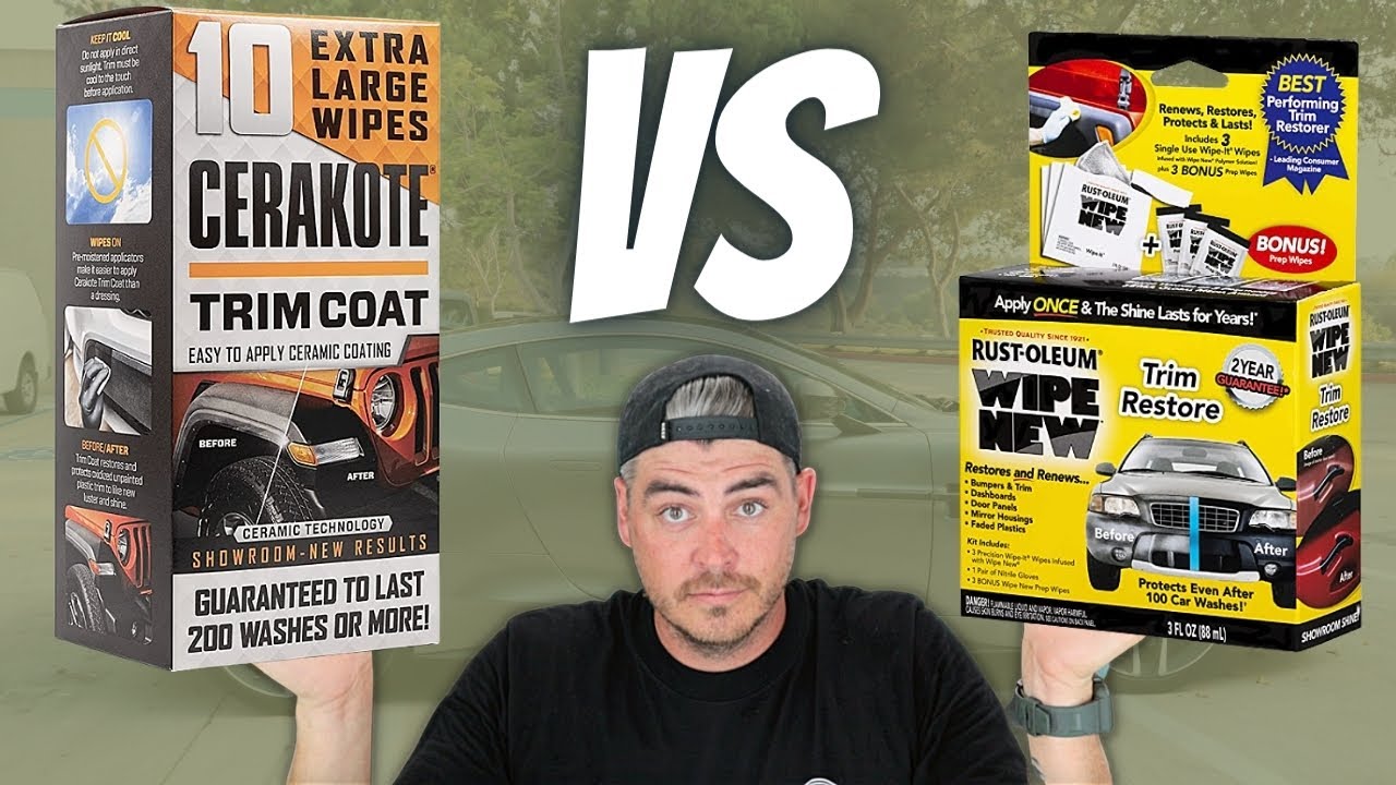 Cerakote Vs Wipe New Black Trim Restore | Best Plastic Trim Restorer ...