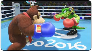Mario & Sonic at the Rio 2016 Olympic Games (Wii U) - All Characters Boxing Gameplay