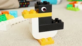 LEGO DUPLO Animals: Penguin Monkey, Turtle, Zebra, Tiger Build Instructions - Easy Activity for Kids