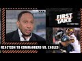 Stephen A. reacts to the Commanders ENDING the Eagles' perfect season 👀 | First Take