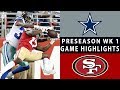 Cowboys vs. 49ers Highlights | NFL 2018 Preseason Week 1